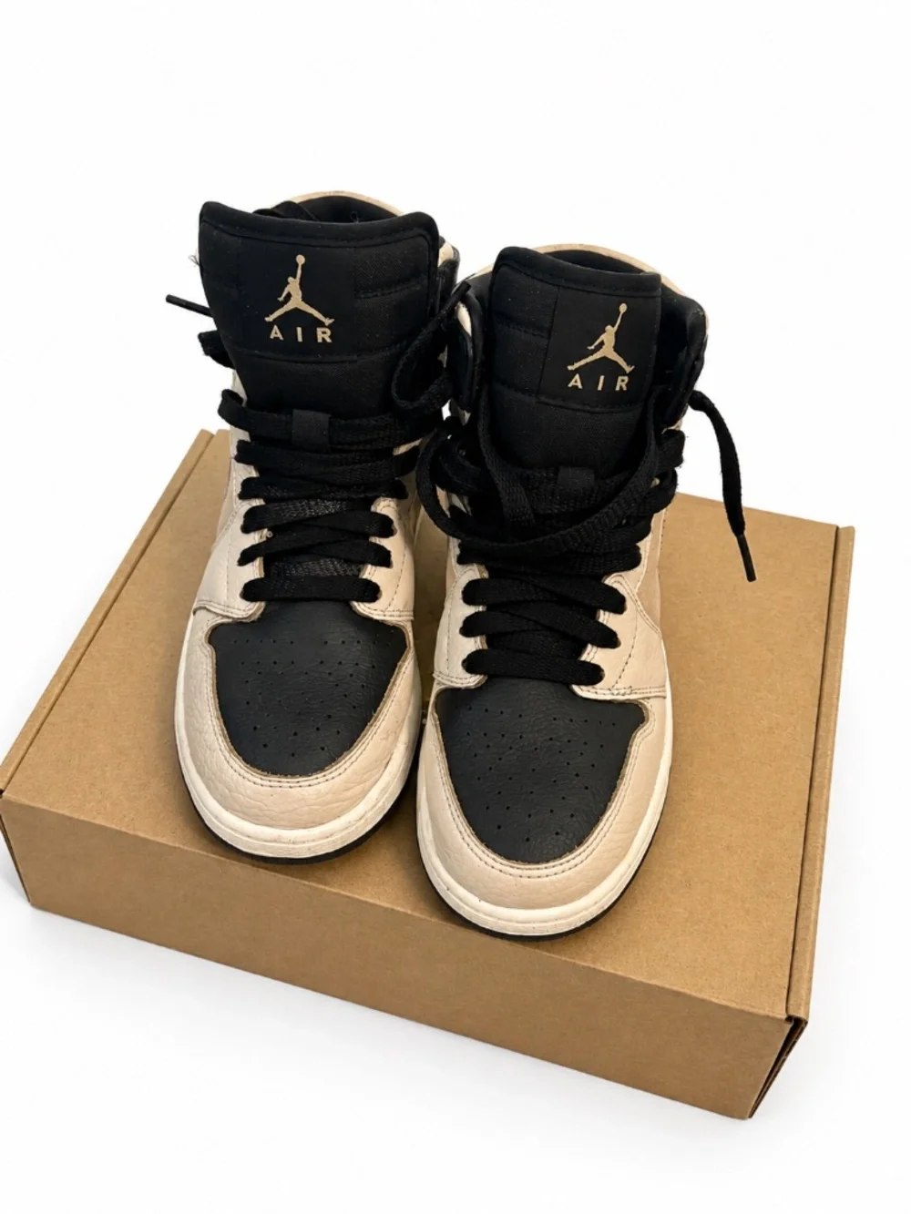 Air Jordan 1 Mid Black Cream Gold Sneakers – Restoral Project